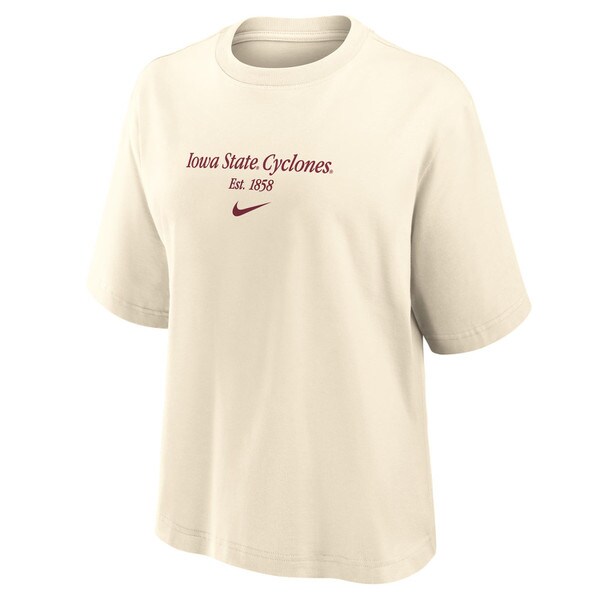 Nike® Women's Iowa State Cyclones Cream Boxy T-shirt